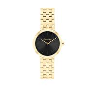 Quarzuhr CALVIN KLEIN "FORME", goldfarben, schwarz, Armbanduhren, Damen, Quarzuhr, Armbanduhr, Damenuhr, Edelstahlarmband, analog (47000007-0) goldfarben, schwarz