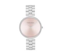 Calvin Klein Damenuhr Gleam 25100015, Analog Quarzuhr mit Edelstahlarmband rosafarben