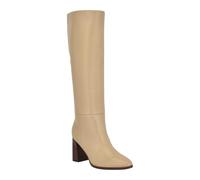 Calvin Klein Dawna Damen Kniehohe Stiefel, Helles Naturleder 110, 37 EU