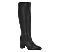 Calvin Klein Dawna Damen Kniehohe Stiefel, Schwarzes Leder 001, 37 EU