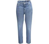 Calvin Klein Damen MOM Jean Zugeschnitten, Denim Dark, 27W / 28L