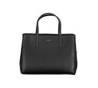 Calvin Klein Elegante Schwarze Lederhandtasche - Größe: UNI