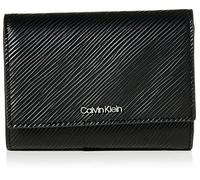 Calvin Klein Elegante Schwarze RFID-blockierende Geldbörse mit Schnappverschluss für Damen, Schwarz, Geldbörse