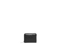Calvin Klein "EMBLEM AOP EMBOSSED ZIP AROUND" Damen Geldbeutel, Portemonnaie mit CK-Schriftzug (30499103-0) schwarz
