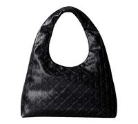 Calvin Klein Emblem AOP Puffer Shoulder Bag L Black