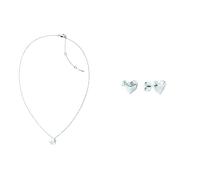 Calvin Klein Faceted Hearts Damen Halskette und Ohrringe aus Edelstahl