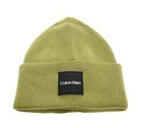 Calvin Klein Fine Cotton Rib Beanie Reptile Green