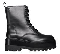Calvin Klein FLATFORM HIGH LACE UP Damen Knöchelschuhe, schwarz, größe 40