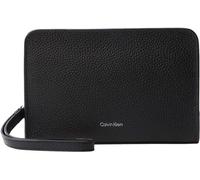 Calvin Klein Foil Emboss Pouch W/Handle UB1 - BLACK One Size