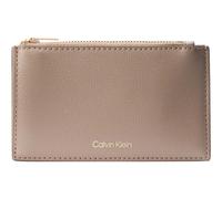 Calvin Klein Foil Logo Top Zip Cardcase Desert Taupe