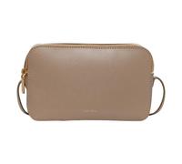 Calvin Klein Damen Umhängetasche Logo Elongated Camera Bag mit Reißverschluss, Grau (Desert Taupe), Einheitsgröße