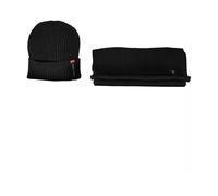 Calvin Klein - Geripptes Mützen- und Schal-Set - - Accessories - Herren - Schwarzk - ONE SIZE