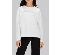 Calvin Klein Girls Glitter Boxy L/s T-shirt Bright White Größe: 8 | T-Shirts Outlet | kids | Weiß