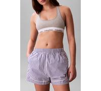 Calvin Klein Graphic Poplin Sleep Bottom Penny Stripe Blue River Fog Größe: M | Unterhosen Outlet | Damen | Blau