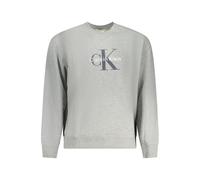 Calvin Klein Graue Baumwoll-Herren-Sweatshirt XL