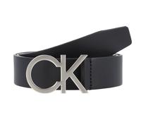 Calvin Klein Herren Gürtel Ck Buckle Belt Ledergürtel, Schwarz (Ck Black), 85 cm