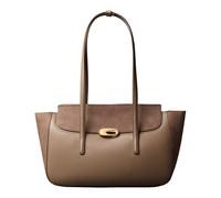 Calvin Klein Hardware Brushed Flap Tote Bag Desert Taupe