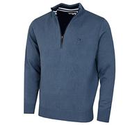 Calvin Klein Herren 1/2 Zip CK Golf Pullover - Denim - XL
