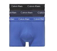 Calvin Klein Herren 3er-Pack Boxershorts 3 PK Low Rise Trunk mit Stretch, Black/Blueshadow/Cobaltwater Dtm Wb, S