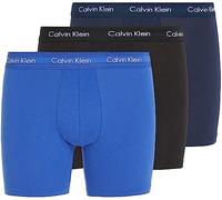 Calvin Klein Herren 3er Pack Boxershorts Briefs Boxer Brief Stretch, Mehrfarbig (Black/Blueshadow/Cobaltwater Dtm Wb), S