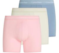 Calvin Klein Herren 3er Pack Boxershorts Briefs Boxer Brief Stretch, Mehrfarbig (Faded Denim, Celadon Tint, Buff Pk), XS