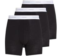 Calvin Klein Herren 3er Pack Boxershorts Briefs mit Logobund, Schwarz (Black, Black, Black), S