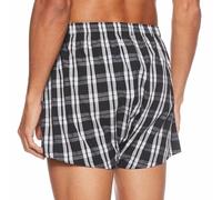 Calvin Klein Herren 3er Pack Boxershorts Lang, Mehrfarbig (Blk/Morgan Plaid /Montague Stripe), S