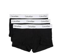 Calvin Klein Herren 3er Pack Boxershorts Low Rise Trunks Baumwolle mit Stretch, Schwarz (Black, Black, Black), M