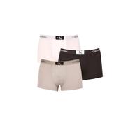Calvin Klein Herren 3er Pack Boxershorts Low Rise Trunks mit Stretch, Mehrfarbig (Black/Authentic Grey/White), XS