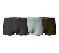 Calvin Klein Herren 3er Pack Boxershorts Low Rise Trunks Unterwäsche, Mehrfarbig (Sleek Grey/ Tourmaline/ Olive), M