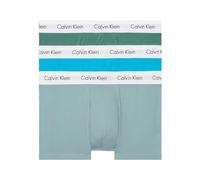 Calvin Klein Herren 3er Pack Boxershorts Low Rise Trunks Unterwäsche, Mehrfarbig (Viv Bl Arona Sageb Grn W/ Wh Wbs), XL