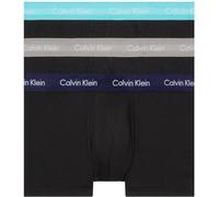 Calvin Klein Herren 3er Pack Boxershorts Low Rise Trunks Unterwäsche, Schwarz (B- Cool Wtr, Gry Sand, Evn Bl Wbs), S