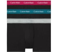Calvin Klein Herren 3er Pack Boxershorts Low Rise Trunks Unterwäsche, Schwarz (B- Gry Htr, Chesapeake Bay, Jwl Wbs), S