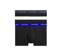 Calvin Klein Herren 3er Pack Boxershorts Low Rise Trunks Unterwäsche, Schwarz (B- Ptm Gry, Spc Blu, Vprs Gry Wbs), S