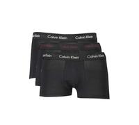 Calvin Klein Herren 3er Pack Boxershorts Low Rise Trunks Unterwäsche, Schwarz (B- White, Twny Port, Porpoise Logos), S