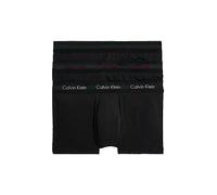 Calvin Klein Herren 3er Pack Boxershorts Low Rise Trunks Unterwäsche, Schwarz (B-Woodrose, Fld Olv, Deep Rouge Lg), S
