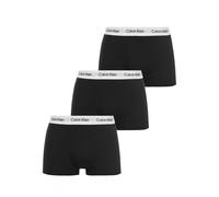 Calvin Klein Herren 3er-Pack Boxershorts - mittlerer Bund - schwarz/weißes Band L