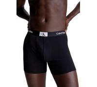 Calvin Klein Herren 3er Pack Boxershorts Trunk Baumwolle mit Stretch, Schwarz (Blk, B- Stratosp Wb, B- Aragon Wb),S