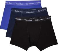 Calvin Klein Herren - 3er-Pack mittlere Taille Hüft-Shorts - Cotton Stretch, Mehrfarbig (Black/Blueshadow/Cobaltwater Dtm Wb 4Ku), XL