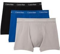 Calvin Klein Herren 3er Pack Boxershorts Trunks Unterwäsche, Rosa (Classic Blue/Porpoise/Black), L