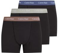 Calvin Klein Herren 3er Pack Boxershorts Trunks Unterwäsche, Schwarz (B- R Iris, Grey Heat, Dusty Tan WBS), L