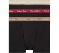 Calvin Klein Herren 3er Pack Boxershorts Trunks Unterwäsche, Schwarz (B- Rumba/Caribou/Black Wbs), S
