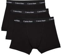 Calvin Klein Herren 3er Pack Boxershorts Trunks Unterwäsche, Schwarz (Black W Black Wb), L