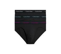 Calvin Klein Herren 3er Pack Hip Briefs Unterhosen Baumwolle mit Stretch, Schwarz (B-Wild Aster, Auth Grey, Arctic Lg), S