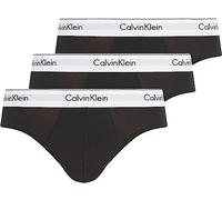Calvin Klein Herren 3er Pack Hip Briefs Unterhosen Baumwolle mit Stretch, Schwarz (Black/Black/Black), M