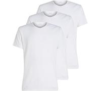 Calvin Klein Herren 3er Pack T-Shirts Kurzarm Crew Neck Basic, Weiß (White, White, White), S
