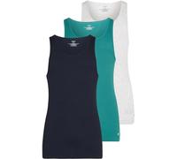 Calvin Klein Herren 3er Pack Tank Tops aus Baumwolle, Mehrfarbig (Shoreline, Snow Hthr, Lively Teal), XL