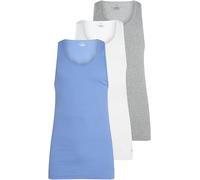 Calvin Klein Herren 3er Pack Tank Tops aus Baumwolle, Mehrfarbig (White, Grey Heather, Glacier), M