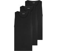 Calvin Klein Herren 3er Pack Tank Tops mit Rundhalsausschnitt, Schwarz (Black, Black, Black), L