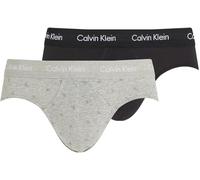 Calvin Klein Herren 3er Pack Unterhosen Hip Briefs Unterwäsche, Mehrfarbig (Blk, Diamond Logo_Gr Heath, N Stone), L